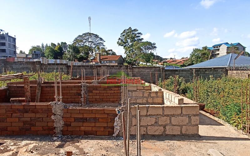 Commercial Plot For Sale Thogoto (with 4-floor Foundation For Bedsitters)