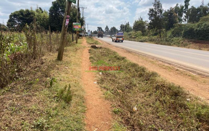 Corner Plot For Sale Touching Tarmac In Kikuyu, Gikambura.