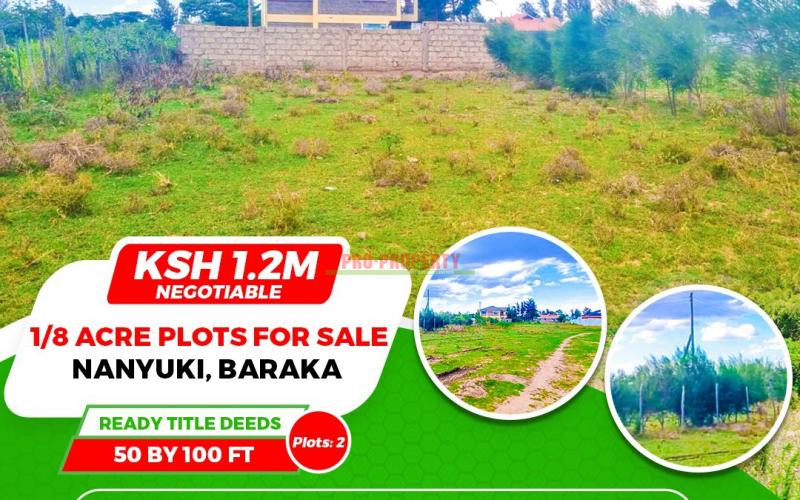 PRIME 50 BY 100 RESIDENTIAL PLOT FOR SALE IN NANYUKI .