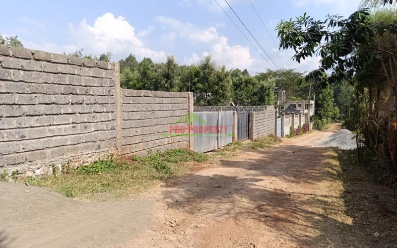 Prime Quarter Acre Plot For Sale In Thogoto, Kikuyu