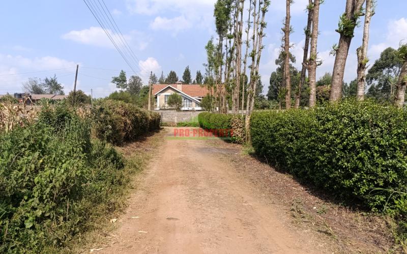 Prime Quarter Acre Plot For Sale In Thogoto, Kikuyu