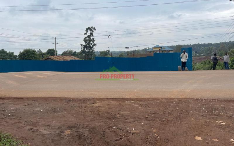 Prime Plot For Lease Fronting The Tarmac In Kikuyu, Thogoto Near The Southern Bypass.