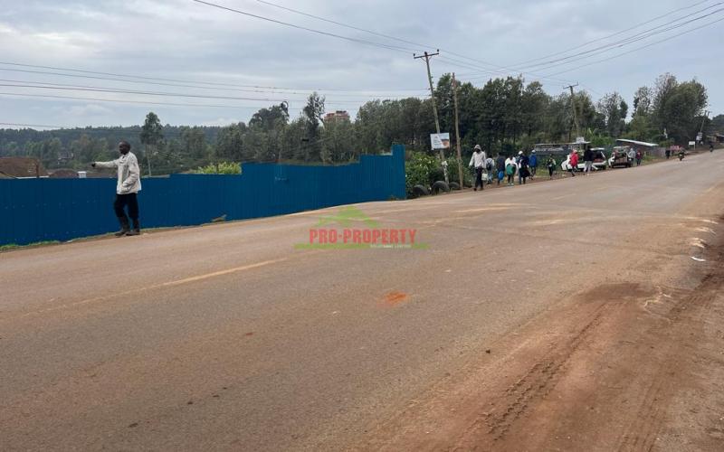 Prime Plot For Lease Fronting the Tarmac in Kikuyu, Thogoto near the Southern bypass.