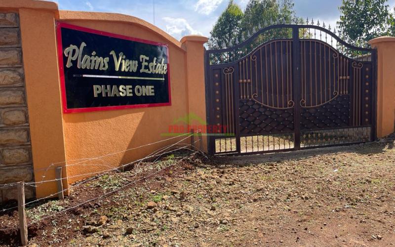 Plains View Estate Phase One In Kikuyu, Gikambura.