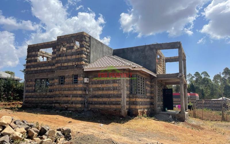 Semi-incomplete 4 Bedroom Maisonette House For Sale In Kikuyu, Kamangu (within California Breeze Gated Estate).