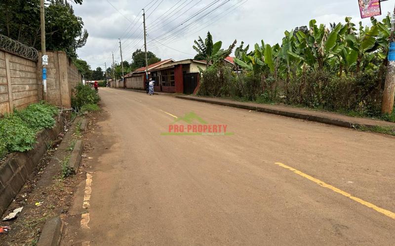 Prime Commercial Plot For Sale Touching Tarmac In Kinoo, Muthiga.