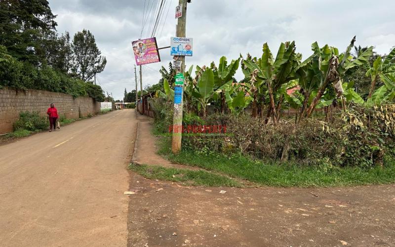 Prime Commercial Plot For Sale Touching Tarmac In Kinoo, Muthiga.