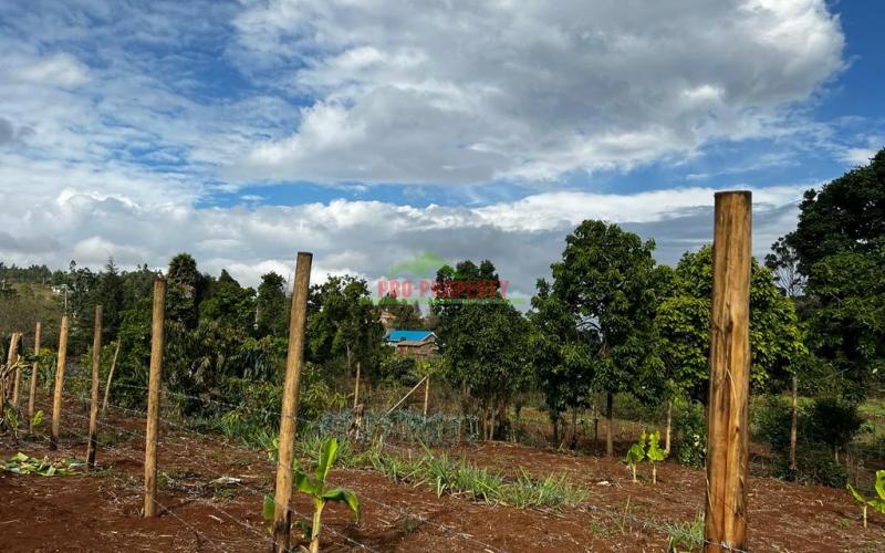 Prime Fenced Residential Plot For Sale In Kikuyu, Kamangu.