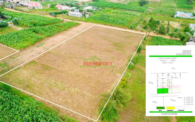 Ready to Build Residential Plots For Sale in Kikuyu, Kamangu.